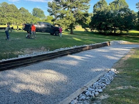 Gallery photos for Retaining Wall and Driveway Transformation in Arab Alabama: Image #1