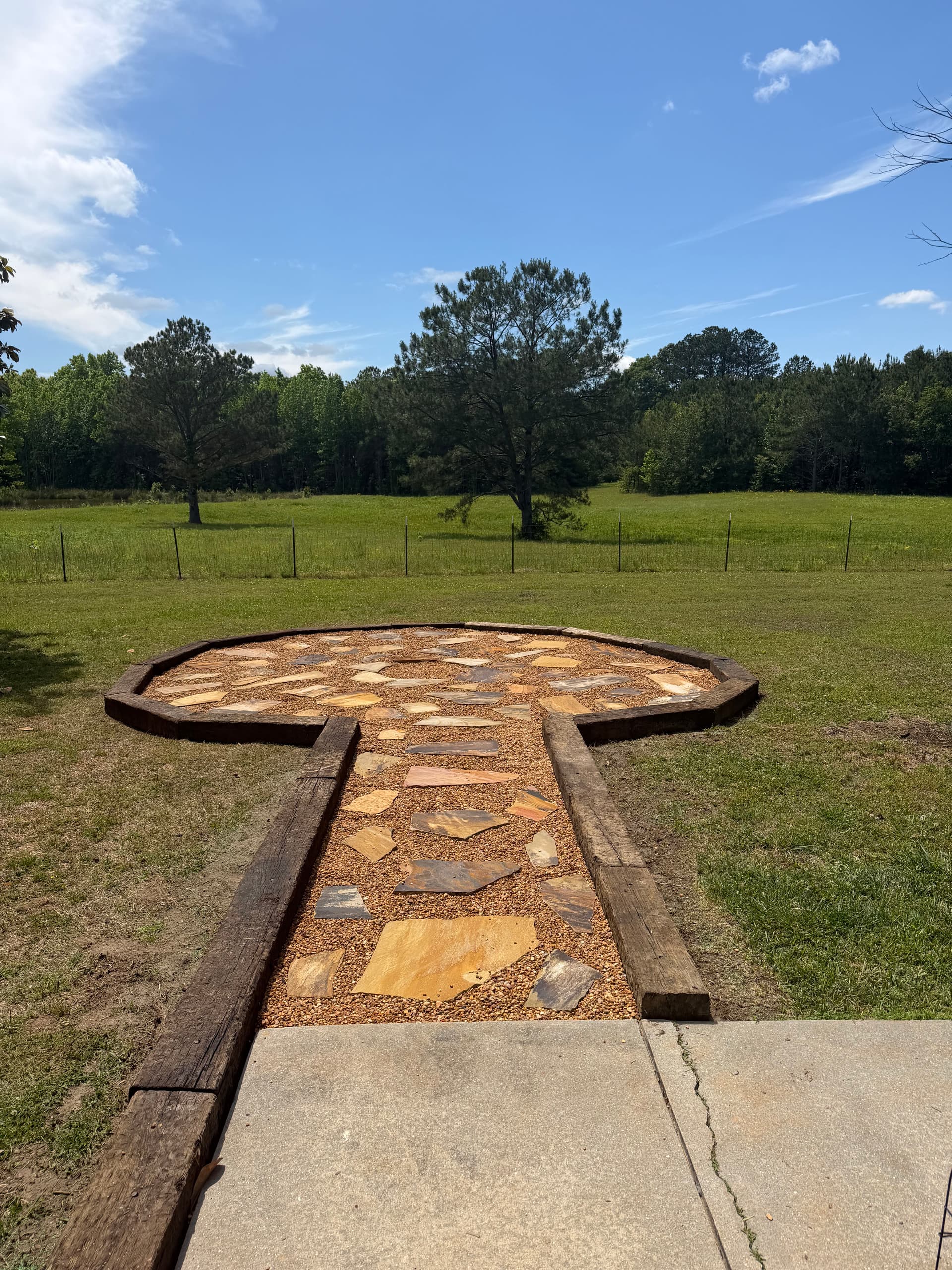 Gallery photos for Flagstone Fire Pit Area and Walkway Built for Real Outdoor Living: Image #1
